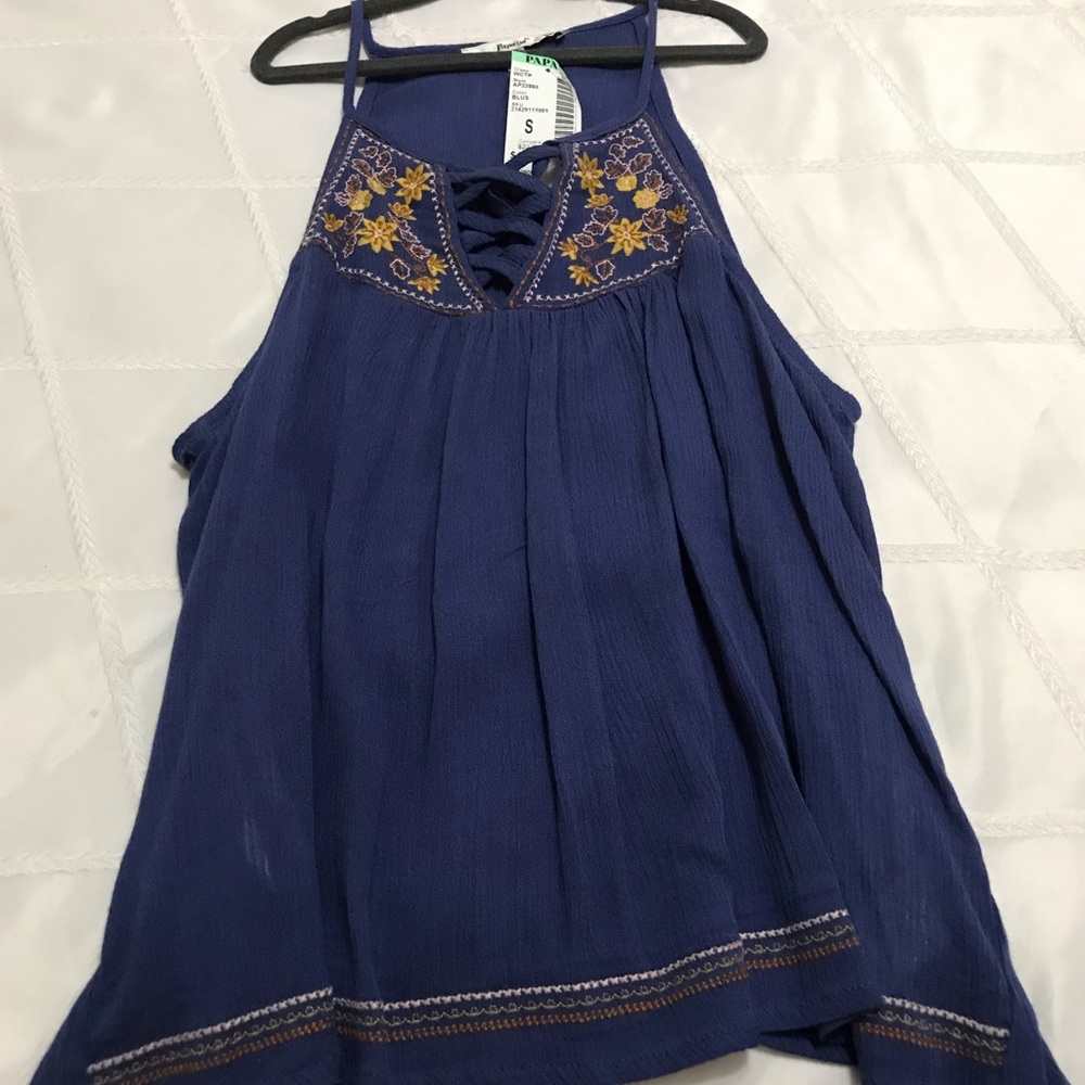 Blue tank top